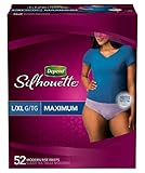 Depend Silhouette Briefs Large/XLarge for Women (52 Count - 1 Pack)
