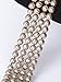 Vijiv 66 inch 8mm Bead Glass Pearl 1920s Flapper Necklace Great Gatsby Party Accessories Champagne Gold Length - 66 inch Size - 8mm