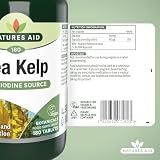Natures Aid Sea Kelp 187mg 180 Tablets High Strength Iodine Supplement view 5