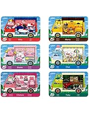 6pcs Collaboration Pack for Animal Crossing New Horizons ACNH Amiibo Sanrio Mini Card, RV Villager Furniture Compatible with Switch/Switch Lite/New 3DS