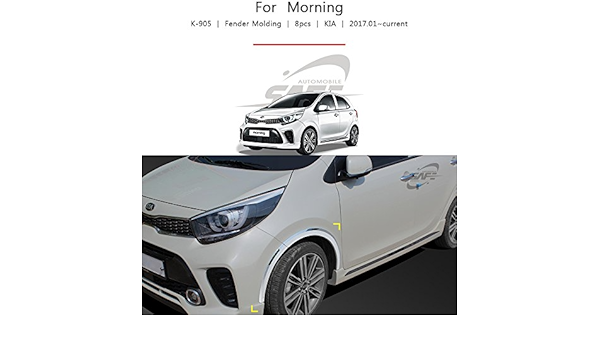 lightkorea cromo Fender moldeo 8pcs para Kia Picanto 2017 ...