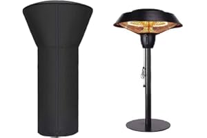CoverFml Tabletop Heater Cover with Zipper and Bag Storage, Outdoor Heater Covers Waterproof-Heavy Duty 420D Polyester For Outdoor and Indoor Heater, Black (Tabletop)