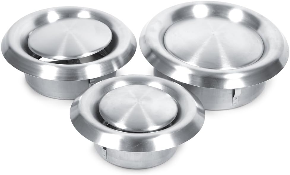 Jadeshay Round Ventilation Cover Adjustable Stainless Steel Exhaust