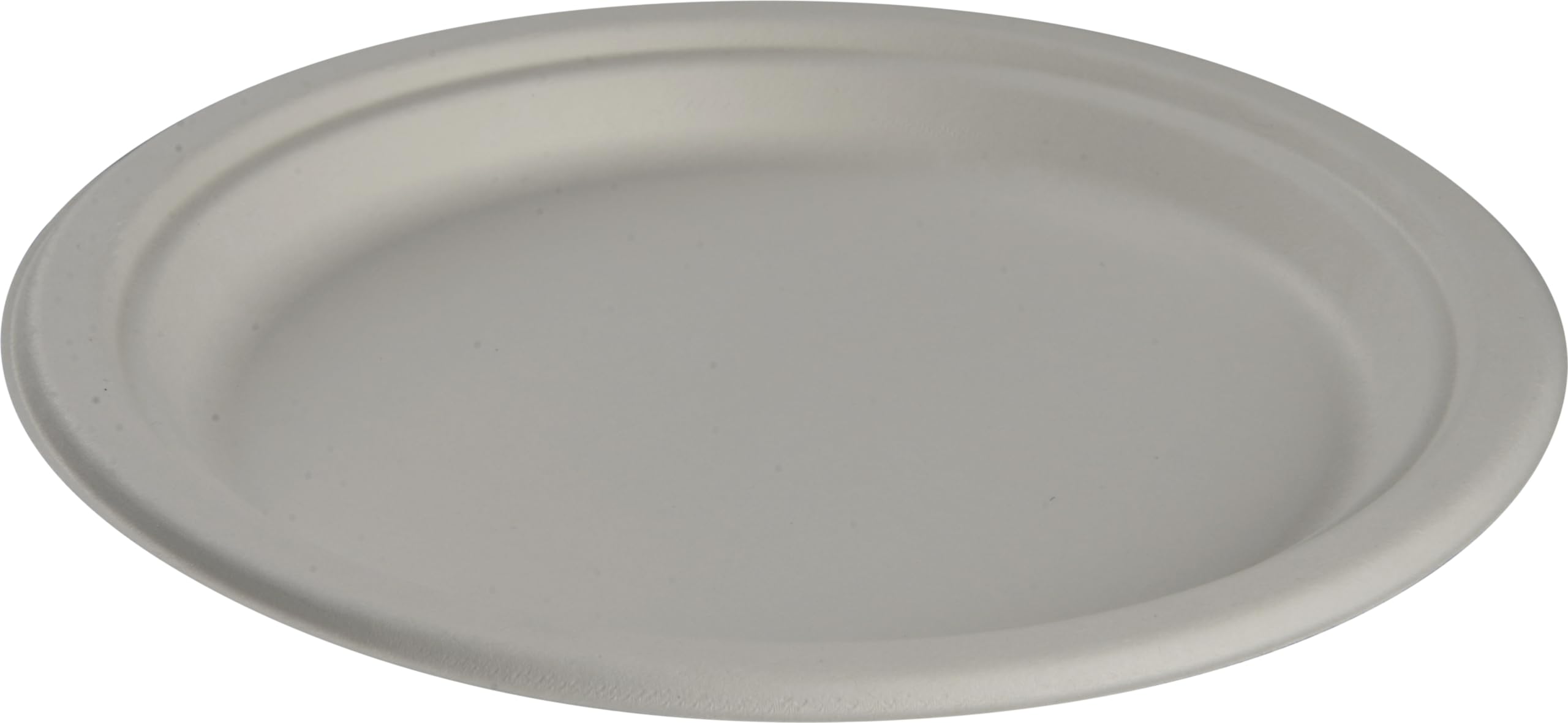 ABENA Sugar Cane Plates | ø23cm | White | Pack of 50 | Sugar Cane | Strong Disposable Plates for Parties | Strong Paper Plates | Sturdy Paper Party Plates | Large Paper Plates