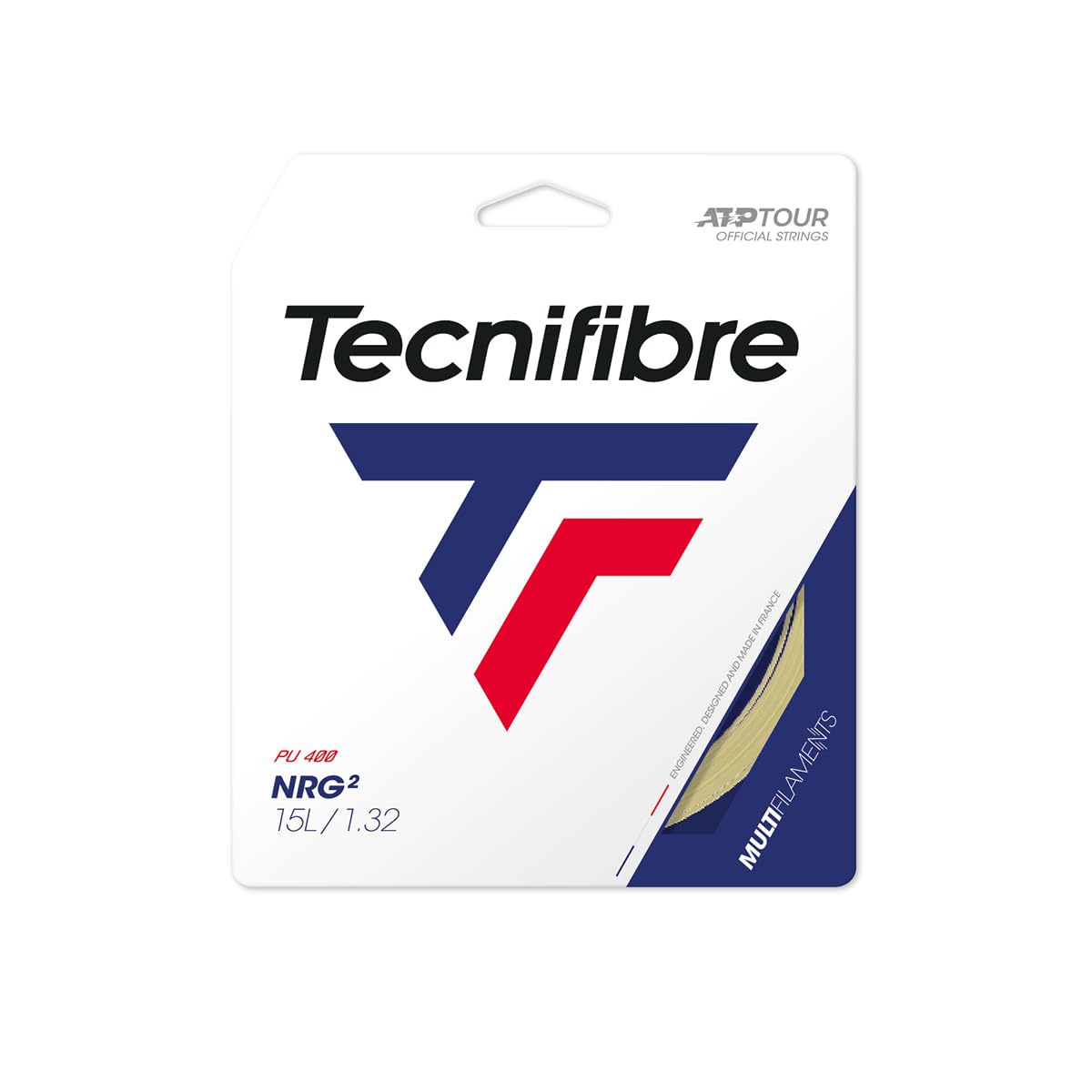 Tecnifibre NRG Tennis String 1.32 Natural - 12m Set
