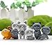 Kalolary 6Pcs/Set Cute Unhappy Cat Doll Statue DIY Mini Cartoon Figure Fairy Garden gnome Home Décor Accessorie, Baby Room Decoration Kids Gifts