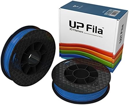 UP Fila Premium PLA 3D Printer Filament, Low Odor, Consistent 1.75mm Diameter,1KG (500g×2 Spool), Blue