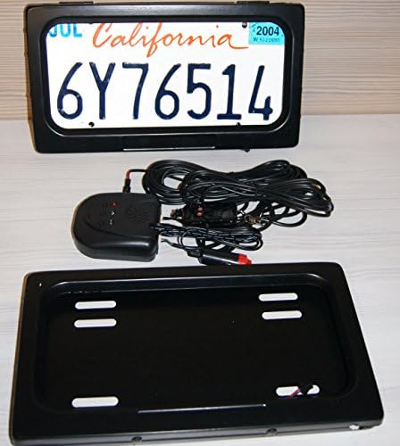 AvaParts Electric License plate frame shutter curtain American USA type 2 PCS in Set