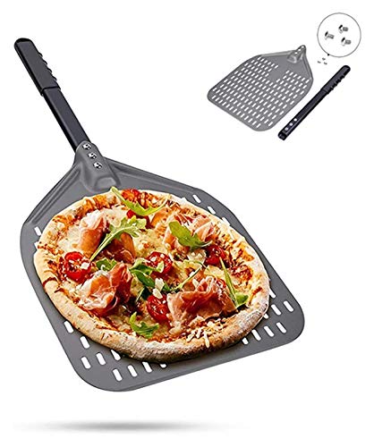 Pizza Bakken Spatel Oven Reinigingsborstel Oven Reiniging Spatel Rvs Square Punching Transfer Plate Baking Spatel - Afbeelding 7