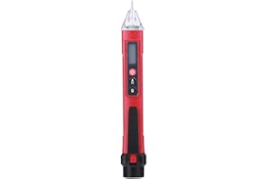 Voltage Detector Test Pen Adjustable Sensitivity Auto Shutdown Probe Flat Shape Battery Indicator for Electrical Testing (Red