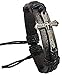 Xusamss Hip Hop Alloy Spain Scripture Cross Weave Leather Rope Bracelet Bangle