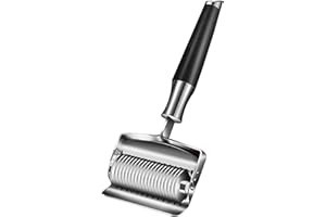 Stainless Steel Noodle Cutter – Versatile Pasta Maker & Kitchen Dough Cutting Tool Thick Noodles(Thin Noodles)