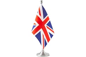 MFLAGPERFT UK Flag United Kingdom Table Desk Small Mini Flags Decorations