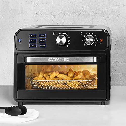 Kalorik AFO 46110 BK 22 Quart Digital Air Fryer Toaster Oven, Black