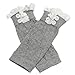 Binmer(TM)Little Girl Leg Warmers Children Socks Fashion Straight Tube Boot Cover (Grey)
