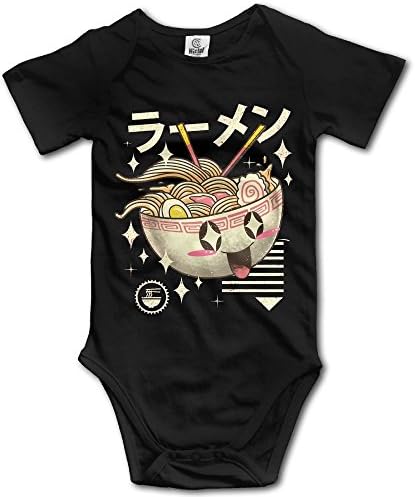 LiamP Baby Onesie Girl Boy Outfit Baby Bodysuit Jumpsuit Creeper Short Sleeve Kawaii Ramen Japanese Cuisine Food