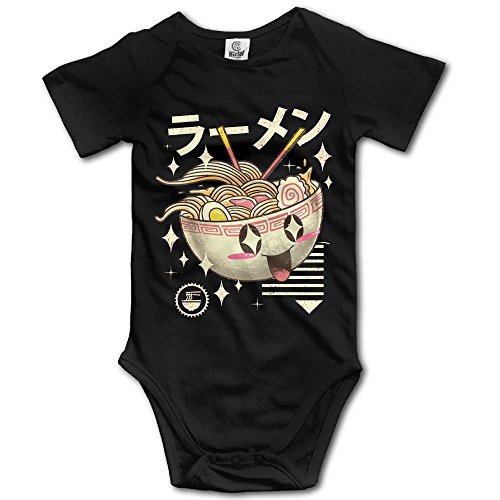 LiamP Baby Onesie Girl Boy Outfit Baby Bodysuit Jumpsuit Creeper Short Sleeve Kawaii Ramen Japanese Cuisine Food