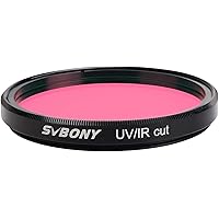 SVBONY Telescope Filter UV IR Cut Block Filter Infra Red Filter CCD Camera for Astrophotography Telescope UV Filter 2 inch Th
