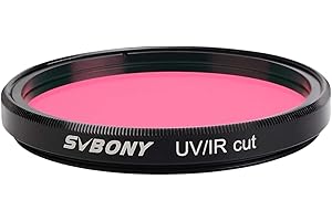 SVBONY Telescope Filter UV IR Cut Block Filter Infra Red Filter CCD Camera for Astrophotography Telescope UV Filter 2 inch Th