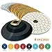 CHANGE MOORE 4 inch Wet Diamond Polishing Pads Set 10 PCS for Granite Concrete Travertine Quartz Countertop Floor Stone for Grinder or Polisher
