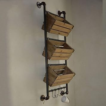 Amazon Com Hjia Floating Shelves American Industrial Wind Solid