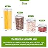Benss 7PCS Air-Tight Food Storage Container Set - Cereal Storage Containers - for Kitchen Pantry Organization and…
