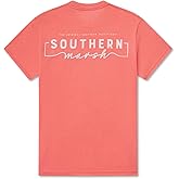 Southern Marsh Men’s SEAWASH Waves T-Shirt – Short Sleeve Casual Graphic Tee