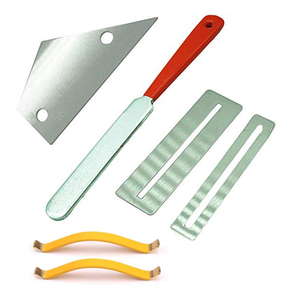 Guitar Polish Tools Set Guitar Fret Crowning File, Fret Rocker, Fingerboard Protectors Set Fret Dressing Tool Kit