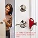 Winston Cronin Portable Door Lock for Travelers Inside for Bedroom Door Lockdown Lock for Security Device Home Apartment Living Hotel Motel Outward from Outside