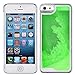 Appmax Cool Liquid Case Special Luminous Powder Glow in the Dark Quicksand Liquid Transparent Hard Phone Case for Iphone 5/iphone 5s (Green)