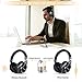Noise Cancelling Headphones, Bluetooth Headphones with Microphone Wireless Over Ear Headphones Active Noise Cancelling with Hi-Fi Stereo Sound Headphones Supports Wired Mode Phones, PC, TV Air Travel