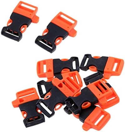 Sharplace 新作通販 多機能 ホイッスル 緊急ホイッスル バックル サイドリリースホイッスル 約10枚 パラコードバックル