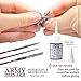3-Piece Diamond File Set of Round File, Flat File and Triangular Metal File - Needle File Set for Metal, Resin, and Plastic Miniatures - Miniature and Model Files by The Army Painter
