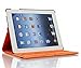 AiSMei Case for 9.7-Inch iPad 5th (2017)/ iPad 6th (2018)/ iPad Air (2015), Rotating Protective Case Cover w/Auto Wake/Sleep Function,Orange