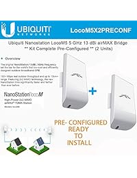 Ubiquiti locom5 X 2 Unidades Bridge Kit completo pre configured Nanostation Loco M5