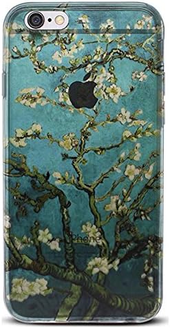 iPhone 6S Case,Irthing Case the Van gogh's Paintings Clear Back Soft Cover [Shock Absorbent] for Apple iPhone 6S (2015) &amp; iPhone 6 (2014) (Iphone 5/5S/SE)