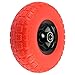 NK WFFOR10 Heavy Duty Solid Rubber Flat Free Tubeless Hand Truck/Utility Tire Wheel, 4.10/3.50-4