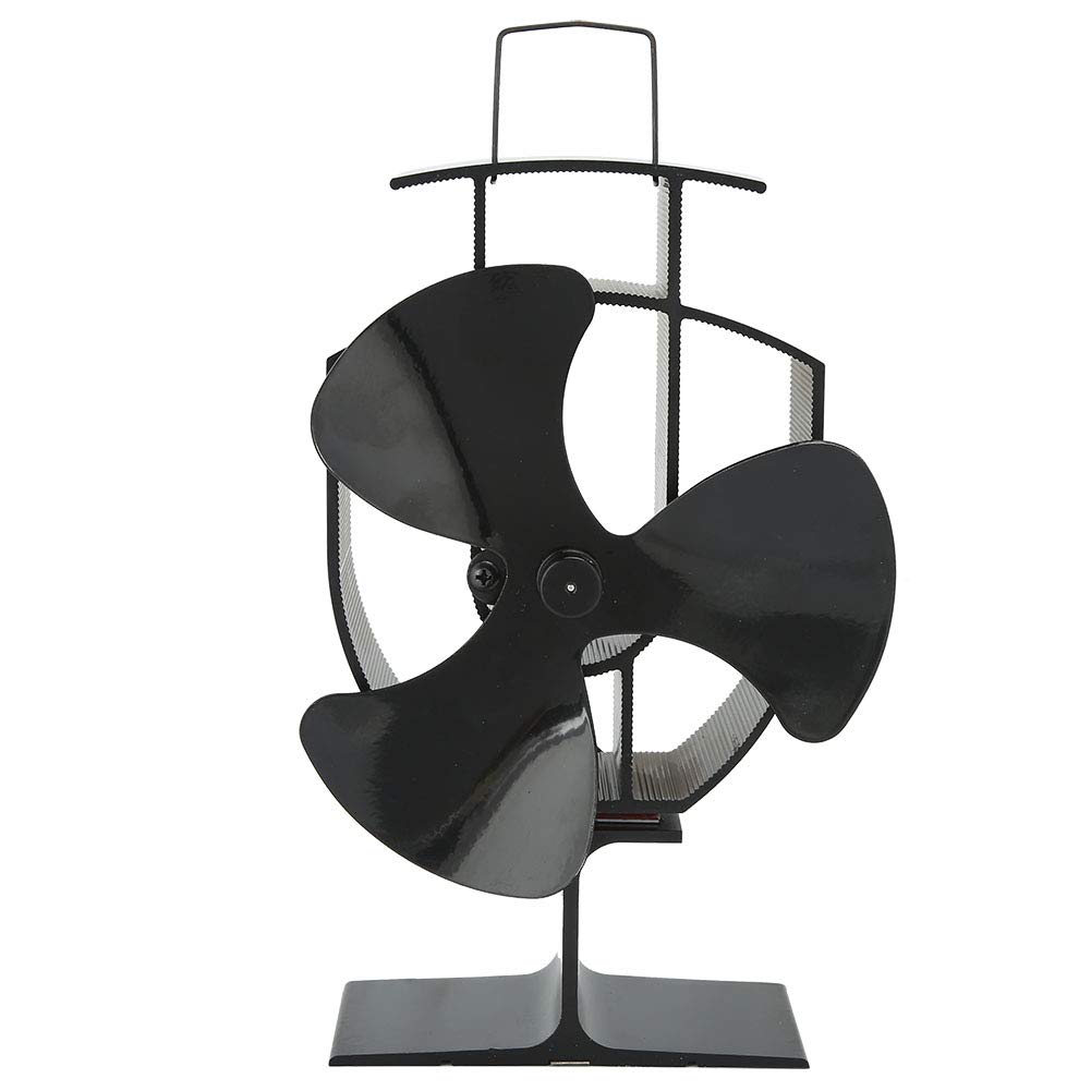 Blade Heat Powered Stove Fan Steel Heat Powered Fireplace Fan High Temperature Resistant Stove Fan Heating Equipment