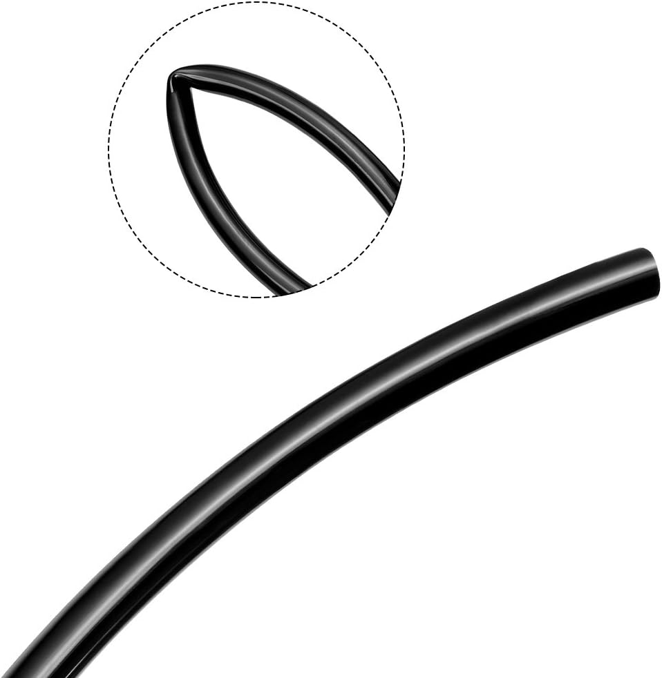 sourcing map Pneumatic Air Tubing, 4mm OD x 2.5mm ID 5 Meters 16ft PU Polyurethane Air Compressor Tube Hose Pipe Black - Image 4