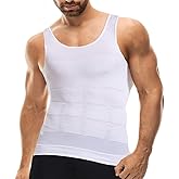 Mistirik Compression Shirts for Men - Mens Slimming Body Shaper Vest - Tight Tank Top for Men - Compression Shirt Tank Top