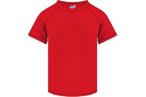SEMOIS Boys Rash Guard Swim Shirt Short Sleeve for Toddler Kids Youth Rashguard Water Shirt UPF+ 50 Quick Dry Swimming Shirt
