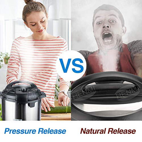 HENMI Steam Release Handle for Instant Pot Duo/Duo Plus Model 3,5,6,8Qt BPA-Free Steam Release Valve Pressure Cooker Replacement Part Accessories with 2 Additional Replacement Float Valve Gaskets