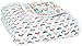 aden + anais Zutano Dream Blanket, 100% Cotton Muslin, 4 Layer lightweight and breathable, Large 47 X 47 inch, Pup In Tow