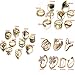 YOUGKING Vintage Knuckle Ring Set Pack of 3 Sets Stackable Rings Finger Rings Punk Ring for Women (Gold, 26 Piecest)