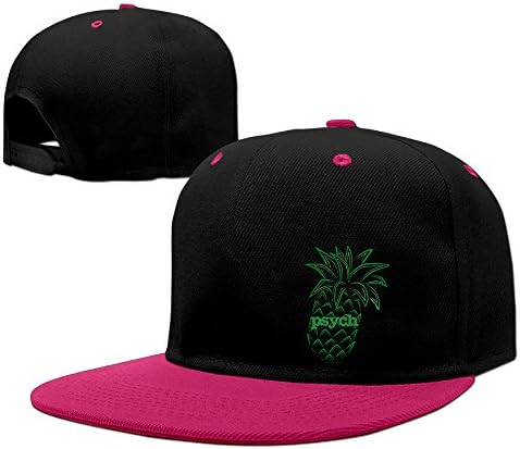 Guoren Psych Pineapple Unisex Adjustable Contrasting Hip-pop Cap Pink