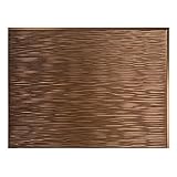 Fasade Easy Installation Ripple Oil-Rubbed Bronze Backsplash Panel for Kitchen and Bathrooms (18