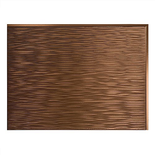 Fasade Easy Installation Ripple Oil-Rubbed Bronze Backsplash Panel for Kitchen and Bathrooms (18