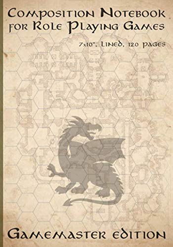 Composition Notebook: For Role Playing Games 7x10", Lined, 120 pages Gamemaster Edition