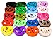 Novel Merk 60-Piece Kids Multi-Color Blank Wristband Bracelet Party Favor & School Carnival Prize