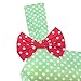 Sunny Fashion KM43 Girls Dress Cartoon Polka Dot Bow Tie Strawberry Size 6